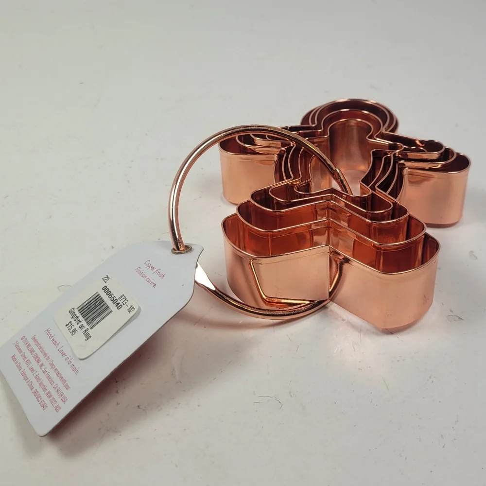 Williams Sonoma Copper Cookie Cutters Set